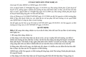 Quyết định 4309/QĐ-UBND 2011 nhiệm vụ cơ cấu chi cục bảo vệ môi trường Nghệ An