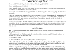 Nghị quyết 19/2011/NQ-HĐND  chính sách hỗ trợ đầu tư vào khu công nghiệp