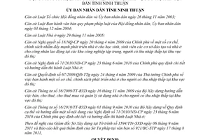 Quyết định 56/2011/QĐ-UBND bán thuê mua quản lý sử dụng nhà ở xã hội Ninh Thuận