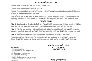 Quyết định 39/2011/QĐ-UBND Quy chế phối hợp Sở ban ngành UBND các cấp Vĩnh Phúc