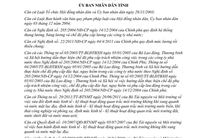 Quyết định 3078/QĐ-UBND Đơn giá hoạt động quan trắc môi trường