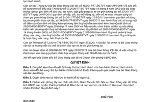 Quyết định 2356/QÐ-UBND công bố thủ tục hành chính mới