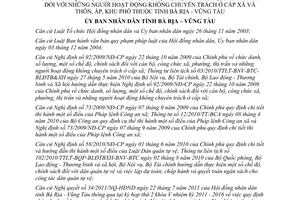 Quyết định 63/2011/QĐ-UBND chức danh, số lượng và chế độ, chính sách