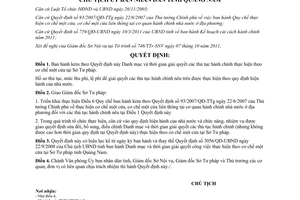 Quyết định 3369/QĐ-UBND Danh mục và thời gian giải quyết thủ tục hành chính