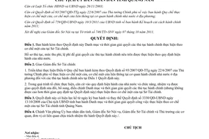 Quyết định 3365/QĐ-UBND Danh mục và thời gian giải quyết thủ tục hành chính