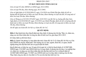 Quyết định 36/2011/QĐ-UBND phong trào thi đua Bảo vệ chăm sóc nâng cao