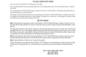 Quyết định 34/2011/QĐ-UBND điều chỉnh khoản 2 Điều 1 Quyết định 16/2011/QĐ-UBND