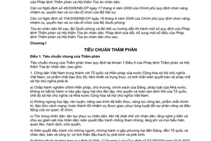 Thông tư liên tịch 01/2011/TTLT-TANDTC-BQP-BNV hướng dẫn Pháp lệnh Thẩm phán