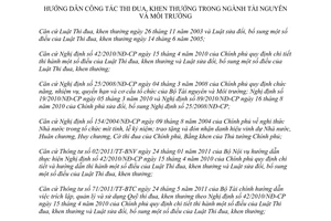 Thông tư 38/2011/TT-BTNMT hướng dẫn công tác thi đua, khen thưởng