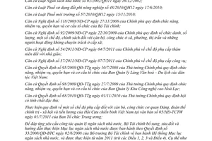 Thông tư 144/2011/TT-BTC  bổ sung và hướng dẫn Mục lục ngân sách nhà nước