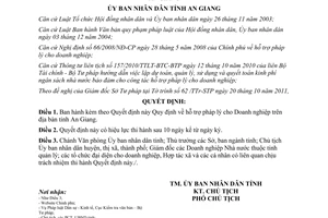 Quyết định 49/2011/QĐ-UBND  hỗ trợ pháp lý cho Doanh nghiệp