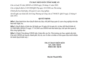 Quyết định 53/2011/QĐ-UBND Quy chế phối hợp quản lý cụm công nghiệp