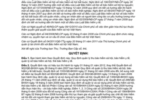 Quyết định 1111/QĐ-BHXH Quy định quản lý thu bảo hiểm xã hội, y tế