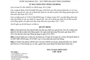 Quyết định 56/2011/QĐ-UBND chi đầu tư phát triển bằng nguồn vốn ngân sách