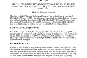 Báo cáo 3090/BC-BNN-CB kết quả Hội nghị trực tuyến tổng kết 5 năm