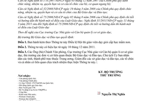 Thông tư 49/2011/TT-BGDĐT Điều lệ Hội thi giáo viên dạy giỏi cấp học mầm non