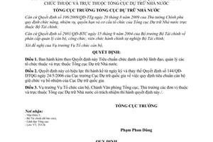 Quyết định 717/QĐ-TCDT Tiêu chuẩn chức danh cán bộ lãnh đạo, quản lý