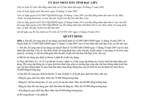 Quyết định 55/QĐ-UBND sửa đổi Quyết định 14/2007/QĐ-UBND