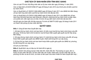 Quyết định 1506/QĐ-UBND công bố thủ tục hành chính mới