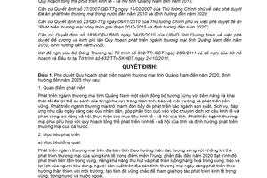 Quyết định 3464/QĐ-UBND phê duyệt Quy hoạch phát triển ngành thương mại