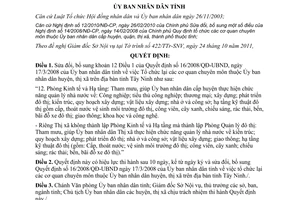 Quyết định 39/2011/QĐ-UBND sửa đổi Quyết định 16/2008/QĐ-UBND Tây Ninh