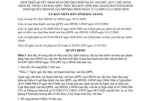 Quyết định 408/2011/QĐ-UBND trình tự ban hành văn bản luật Bắc Giang