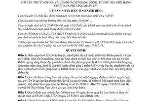 Quyết định 18/2011/QĐ-UBND phân cấp cho Ủy ban nhân dân huyện thành phố thị xã