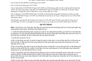 Quyết định 23/2011/QĐ-UBND chuyển giao chứng thực hợp đồng, giao dịch