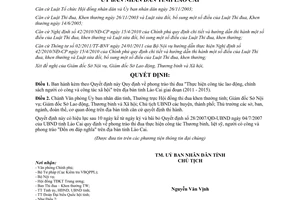 Quyết định 28/2011/QĐ-UBND Phong trào thi đua trong ngành lao động