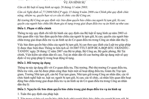 Thông tư 70/2011/TT-BCA hướng dẫn Bộ Luật tố tụng hình sự