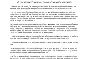 Chỉ thị 26/CT-UBND năm 2011 tăng cường quản lý nghề cá trên biển Nghệ An