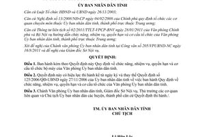 Quyết định 503/QĐ-UBND 2011 tổ chức Văn phòng Ủy ban nhân dân Bình Định