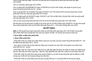 Quyết định 126/2011/QĐ-UBND phê duyệt Quy hoạch phát triển nhân lực