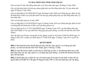 Quyết định 54/2011/QĐ-UBND thu nộp quản lý quỹ quốc phòng an ninh Ninh Thuận