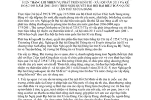 Chỉ thị 02/CT-BTTTT triển khai Chỉ thị 725/CT-TTg