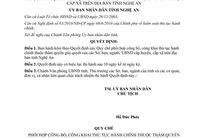 Quyết định 49/2011/QĐ-UBND Quy chế phối hợp công bố công khai thủ tục hành chính