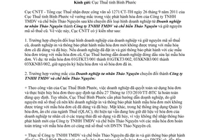 Công văn 80/CNTT-TTDV vướng mắc trong phát hành hóa đơn