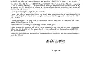 Công văn 5158/TCHQ-GSQL thủ tục hải quan hàng hóa