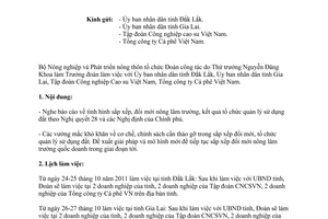 Công văn 5250/BNN-ĐMDN kiểm tra, nắm tình hình sắp xếp, đổi mới nông lâm trường