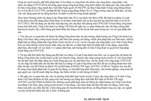 Công văn 1768/TLĐ  tăng cường phối hợp tuyên truyền pháp luật lao động