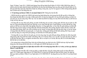 Công văn 798/STNMT-ĐK 2011 hướng dẫn thực hiện nội dung liên quan thủ tục hành chính đất đai Quảng Nam