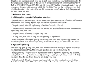 Công văn 1255/TCDT-TCCB phân cấp quản lý công, viên chức