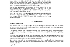 Quy chuẩn kỹ thuật Quốc gia QCVN 46:2011/BTTTT về thiết bị vô tuyến điểm - đa điểm dải tần dưới 1 GHz sử dụng truy nhập FDMA do Bộ trưởng Bộ Thông tin và Truyền thông ban hành