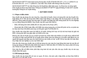 Quy chuẩn kỹ thuật Quốc gia QCVN 59:2011/BTTTT về điện thoại vô tuyến MF và HF do Bộ trưởng Bộ Thông tin và Truyền thông ban hành