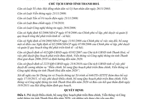 Quyết định 3607/QĐ-UBND 2011 quy hoạch bưu chính viễn thông Thanh Hoá