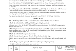 Quyết định 64/2011/QĐ-UBND giá dịch vụ xe ô tô ra, vào bến, trạm xe