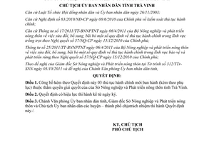 Quyết định 1812/QĐ-UBND năm 2011 công bố thủ tục hành chính sở nông nghiệp