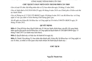 Quyết định 2702/QĐ-UBND 2011 công bố thủ tục hành chính sửa đổi bổ sung