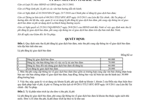 Quyết định 141/2011/QĐ-UBND mức thu lệ phí đăng ký giao dịch bảo đảm