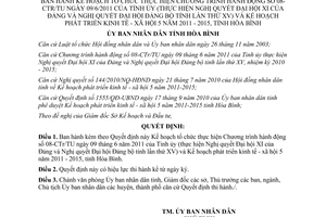 Quyết định 2194/QĐ-UBND năm 2011 Kế hoạch phát triển kinh tế xã hội 5 năm Hòa Bình